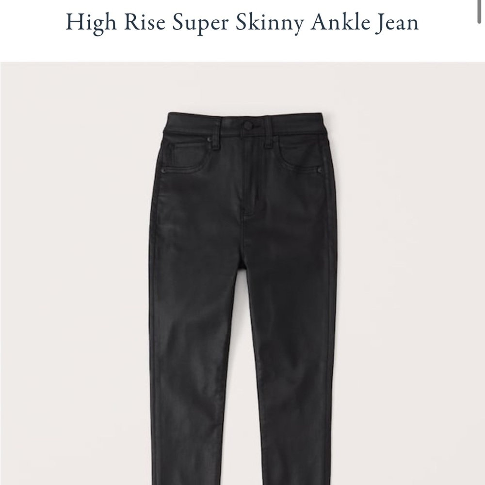 Abercrombie Black Coated Jeans